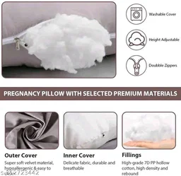 SHRI SHYAM Microfiber Pregnancy Pillow