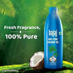 BAJAJ 100% Pure Coconut Oil 1L - 600ml