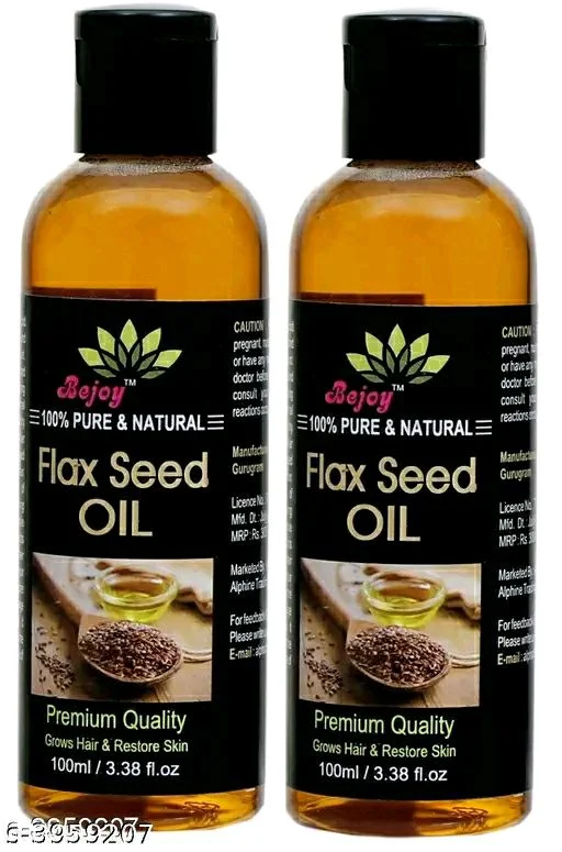 BEJOY Flaxseed Hair Oil 100ml - Pack Of 2