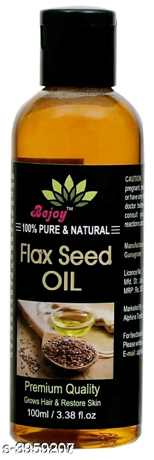 BEJOY Flaxseed Hair Oil 100ml - Pack Of 2