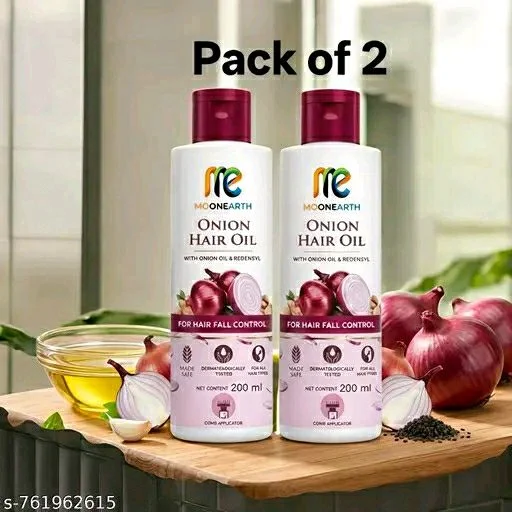MOONEARTH Onion Hair Oil 200ml - Pack Of 2