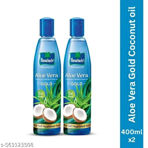 PARACHUTE ADVANSED Aloe Vera Enriched Coconut Hair Oil - 400ml X 2