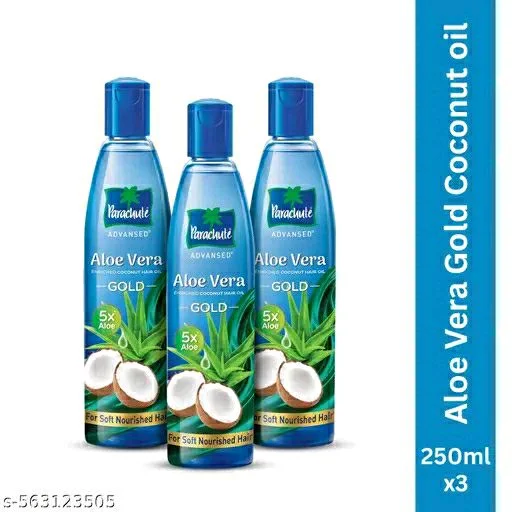 PARACHUTE ADVANSED Aloe Vera Enriched Coconut Hair Oil - 225ml X 2 - Pack of 3