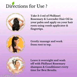 PHILLAURI Rosemary Lavender Oil For Hair Growth And Healthy Hair 100ml
