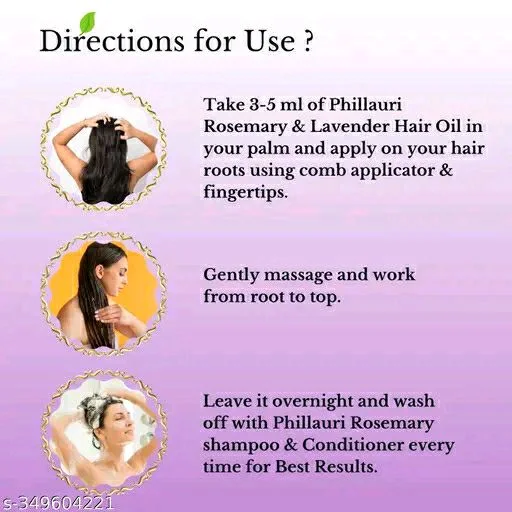 PHILLAURI Rosemary Lavender Oil For Hair Growth And Healthy Hair 100ml