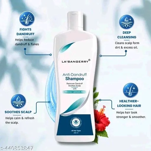 LA' BANGERRY Anti Dandruff Shampoo - 250ml X 2