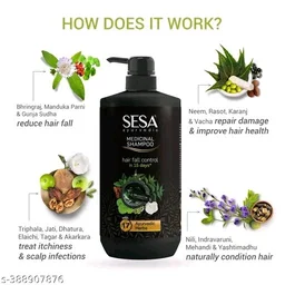 SESA Ayurvedic Medicinal Shampoo For Hair Fall Control 200ml - 1000ml