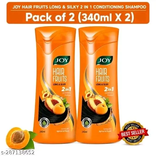 JOY Fruits Shampoo For Long & Silky Hair - 2 X 340ml