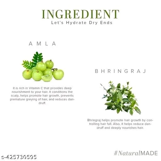 KHADI NATURAL Amla And Bhringraj Shampoo - Pack Of 2 X 650ml