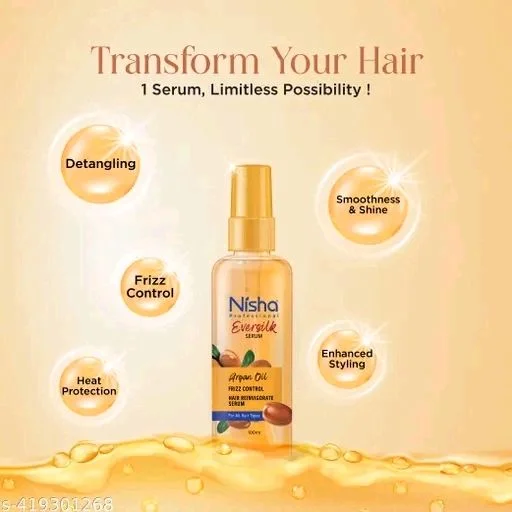 NISHA PROFESSIONAL Argan Oil Hair Reinvigorate Serum 100ml
