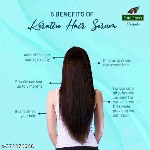PURE ROOTS Keratin Instant Gloss Hair Serum - Pack Of 2 X 100ml