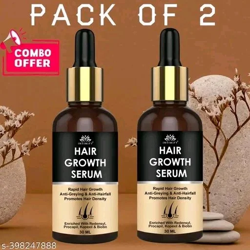 INTIMIFY Classic Hair Serum For Hair Fall Control And Hair Growth - Pack Of 2 X 30ml