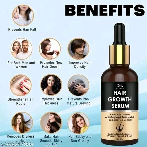INTIMIFY Classic Hair Serum For Hair Fall Control And Hair Growth - Pack Of 2 X 30ml