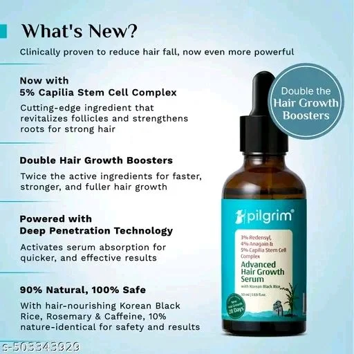 PILGRIM Advanced Hair Growth Serum - Pack Of 2 X 50ml