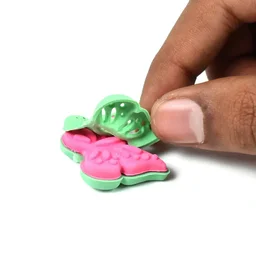 Butterfly Shape Eraser Rubber ( 5 Pc / Mix Colour & Design) - Multi Color, Multi