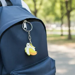 Cute Banana Shape Cartoon Keychain (2 Pc)