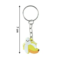 Cute Banana Shape Cartoon Keychain (2 Pc)