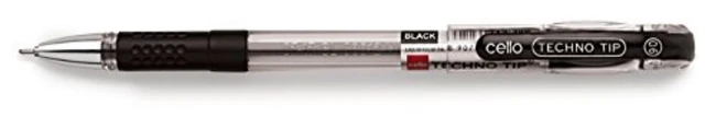 Cello Techno Tip Blac Pen Pack of 10