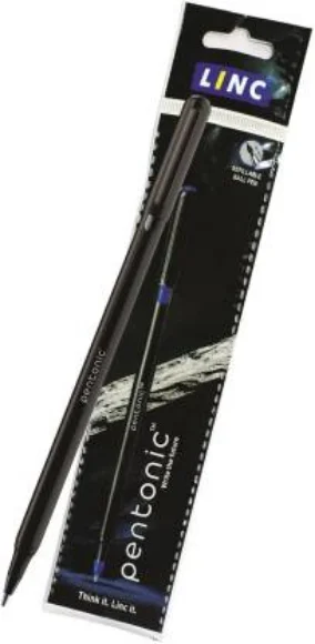 Linc pentonic Ball Black pen pack of 10