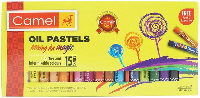 Camlin Kokuyo Oil Pastel-15 Shades