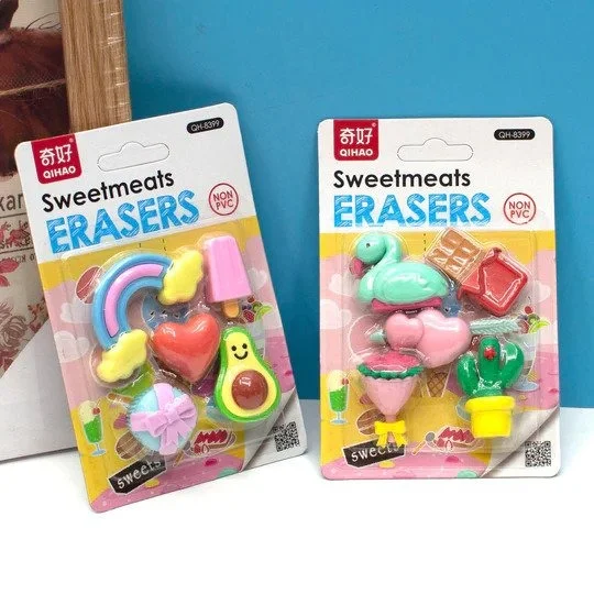Premium Sweetmeats Eraser Set of 5
