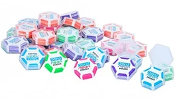 DOMS Neon Hex Dust Free Eraser 02 PCS