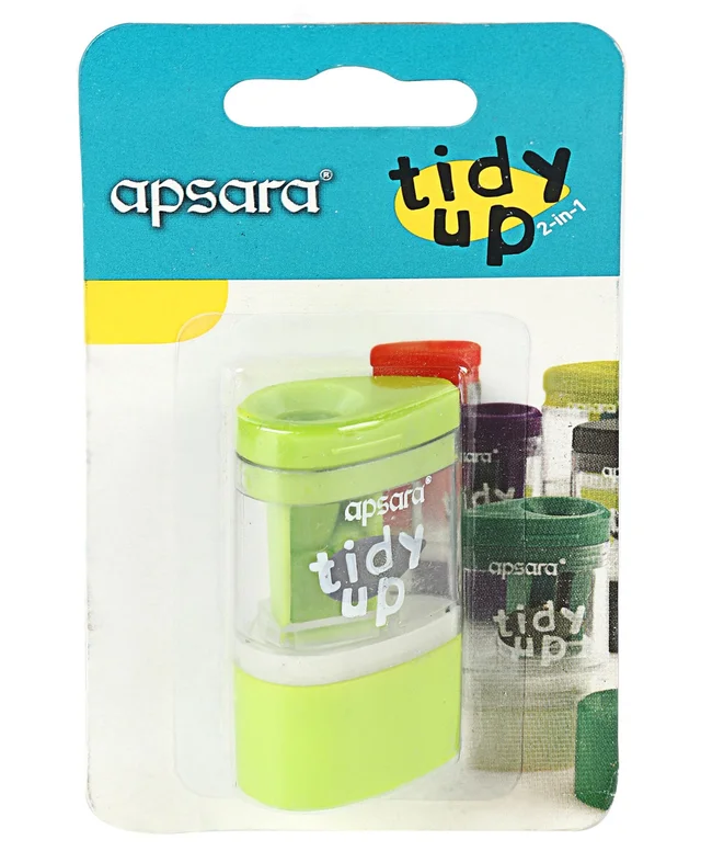 Apsara Tidy Up Sharpener Cum Eraser (Colours May Vary)