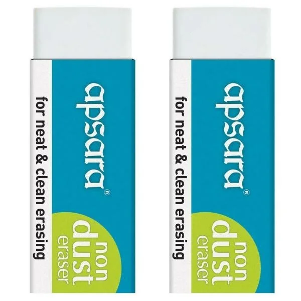 Apsara Long Point Eraser - Pack Of 2