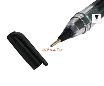S. S. 5 x 0.7mm Tip Arrow BLUE & BLACK Fast Writing Ballpoint Smooth Pens Comfort Grip(Pack Of 20 Pens)