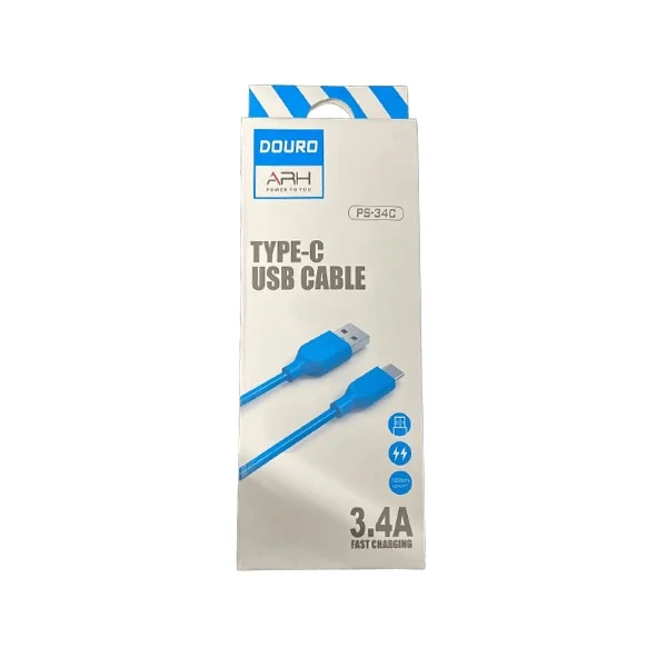 ARH Douro PS-34A 3.4Amp PVC Shielding Micro USB Charge and Sync Cable 1 m, (White)