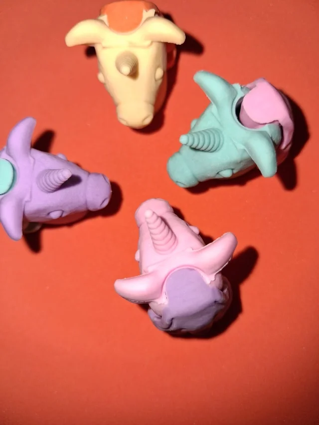 Unicorn Fancy erasers Pack of 4 - All Four Colours