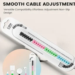 Spiral Charger Spring Cable Protector Data Cable Saver (Pack of 3)