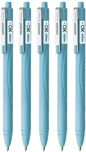 Hauser Auto Click Ball Pen Pack of 10 (Blue 5 PCS ,Black 5 PCS) - Blue and Black