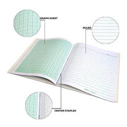 Paper Cover Perfect Bound A4 Size Bannu Graph Notebook, 32 Pages ( Pack of 5)