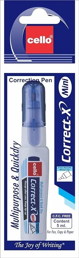 Cello Correct-X Pen Mini (4 Pcs),White