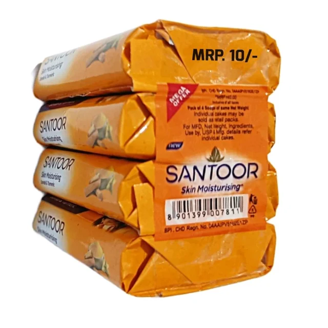 SANTOOR Soap 12 Pcs (10/-)