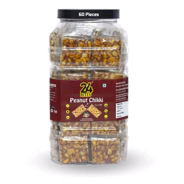 24 Bites PEANUT Chikki (5/-)