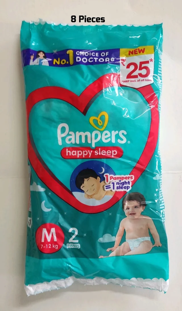 Pampers MEDIUM 8 Pcs (25/-)