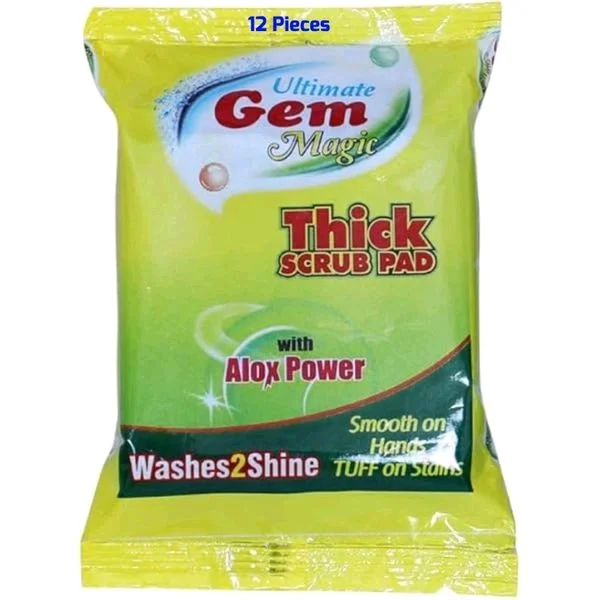 GEM Scrub Pad 12 Pcs (10/-)