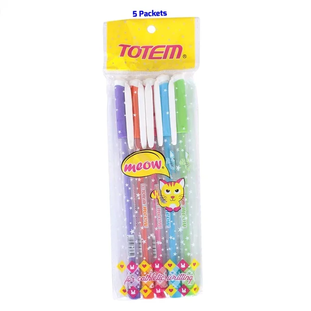 Meow BLUE Pen 5 Pkts (5/-)