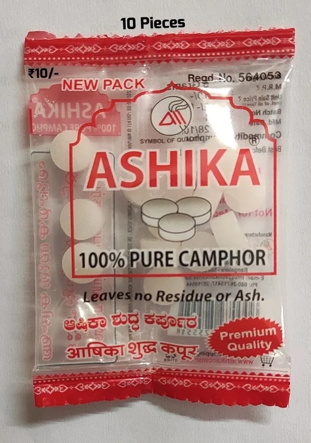 ASHIKA Camphor 10 Pcs (10/-)