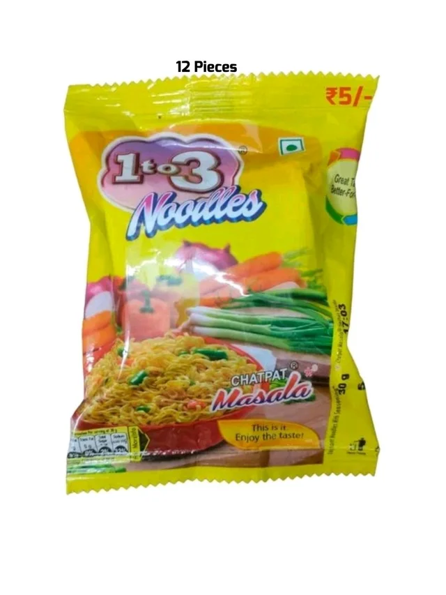1 to 3 Noodles 12 Pcs (5/-)