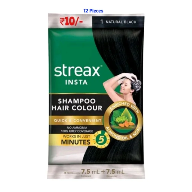 Streax INSTA Shampoo 12 Pcs (10/-)