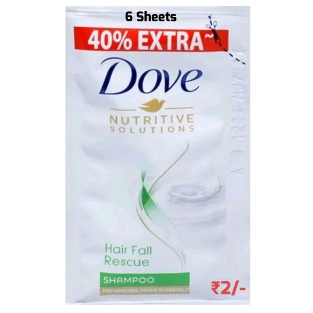 DOVE Shampoo 6 Shts (2/-)