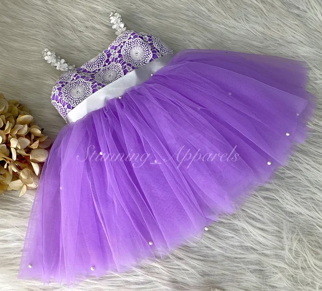 Stylish And Cute Party Wear Lavender Dress 