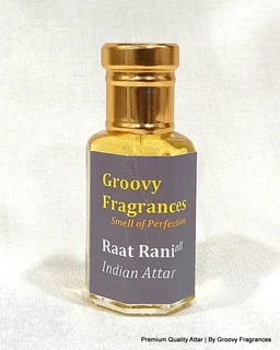 Groovy Fragrances Raat Rani Long Lasting Perfume Roll-On Attar | Indian Natural Attar | Alcohol Free by Groovy Fragrances - 12ML