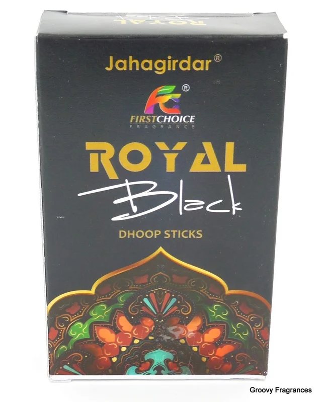 First Choice ROYAL Black Dhoop Sticks - 20 Sticks