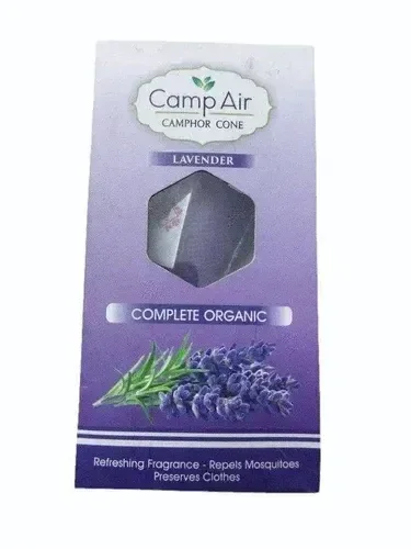 CAMP AIR Camphor Cone LAVENDER Refreshing Fragrance - Repel Mosquitoes - Preserves Clothes - 50G (ORGANIC)
