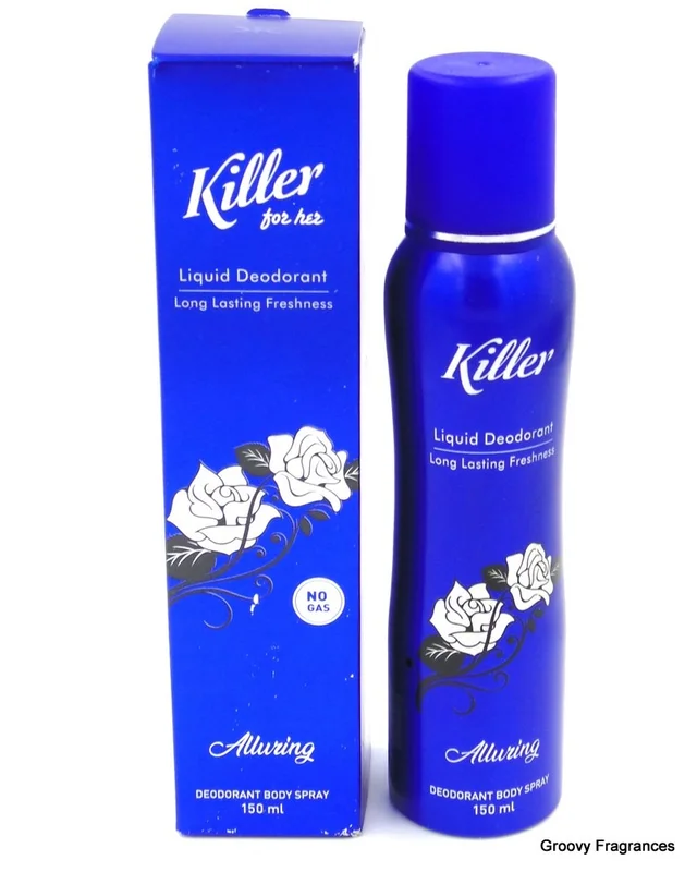 Killer Alluring Liquid Deodorant Long Lasting Freshness Body Spray No Gas - For Her