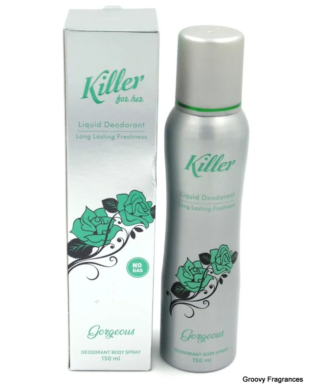 Killer Gorgeous Liquid Deodorant Long Lasting Freshness Body Spray No Gas - For Her